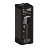 Lampka stołowa nocna V-TAC 2W LED 36cm ładowanie ściemnianie IP54 czarna VT-7563 3000K 200lm